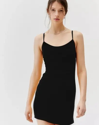 COWL NECK BODYCON DRESS (MINI)